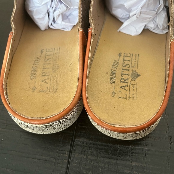 Spring Step L'ARTISTE Royce-Cam Women Slide Platform Shoes Size 7.5 EU 38 - Picture 4 of 10